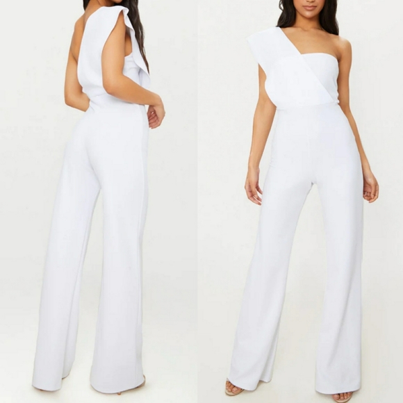 white one shoulder jumper